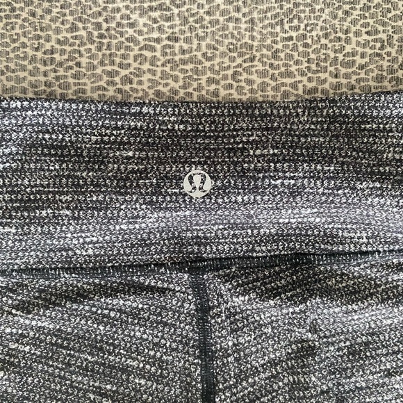 Lululemon size 2 grey/white/black leggings (soft material) gently worn - Picture 2 of 2